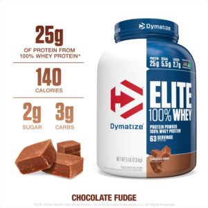 Dymatize Elite 100% Whey Protein Powder, For Enhanced Muscle Mass