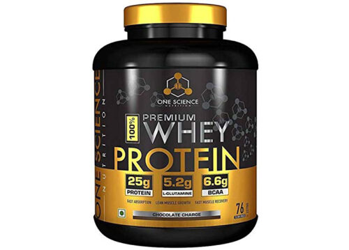 One Science 100% Premium Whey Protein Powder, Chocolate Charge,76 Servings