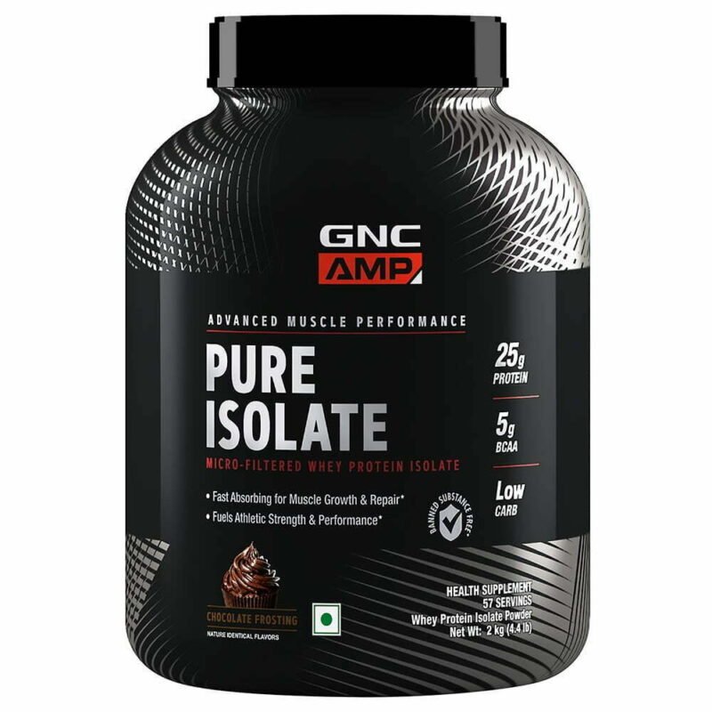 GNC AMP Pure Isolate Whey Protein Powder