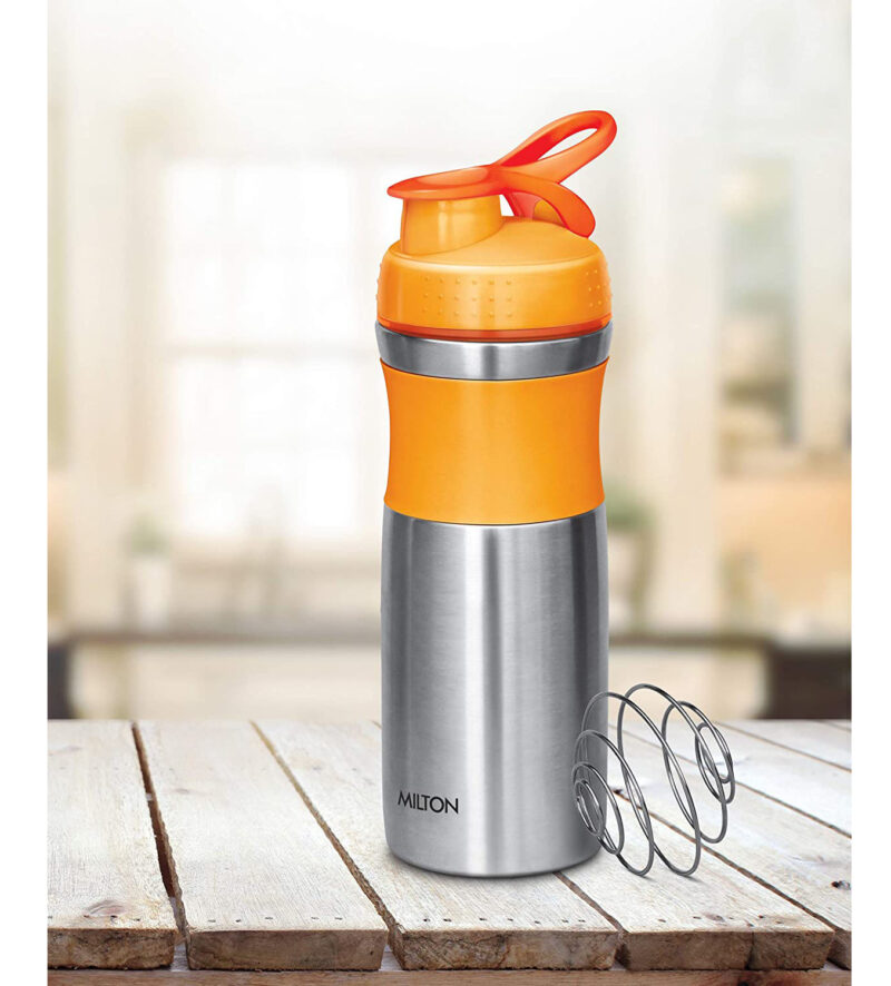 Milton Promix 800 Unisteel Stainless Steel Bottle For Gym And Home Use, 800 Ml - YELLOW