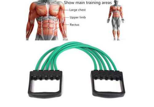 Greynite Chest Expander Includes 5 Resistance Bands Removable Adjust The Intensity 5 Spring Chest Expender