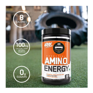 Optimum Nutrition (On) Amino Energy- Pre-Workout With Green Tea Extract, Bcaa, Amino Acids - ORANGE COOLER