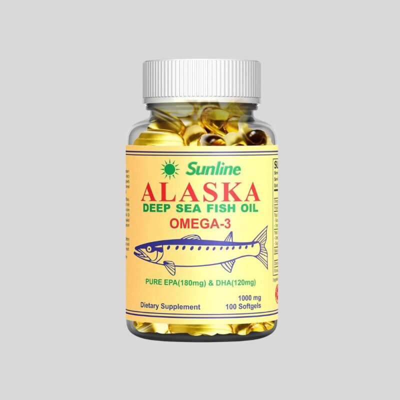 Sunline Alaska Deep Sea Fish Oil Omega-3, 100 Softgels