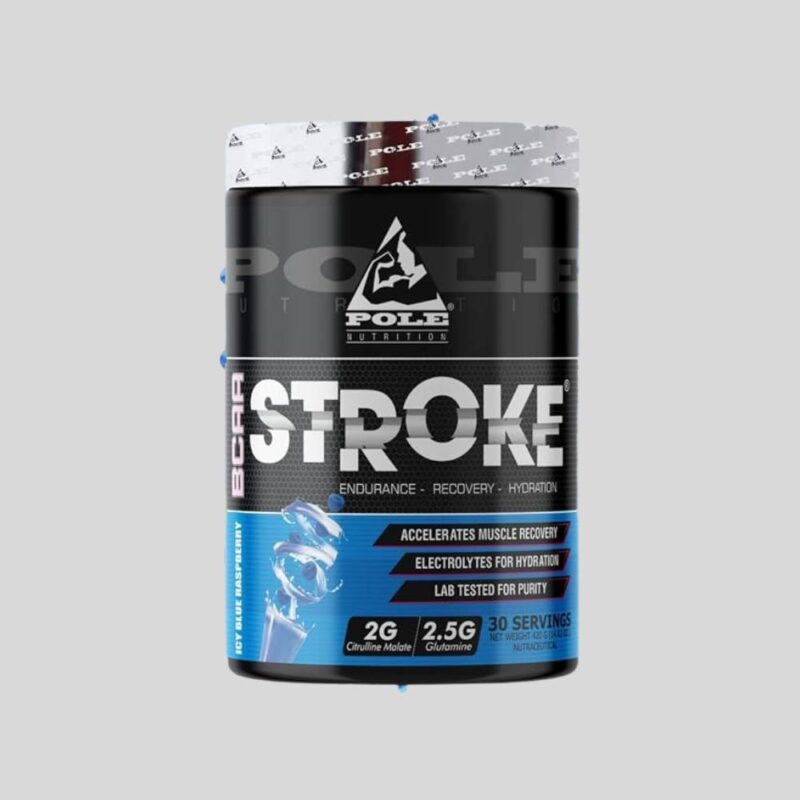 Pole Nutrition Stroke Bcaa, Intra Workout Drink For Energy & Recovery, 420 Grams