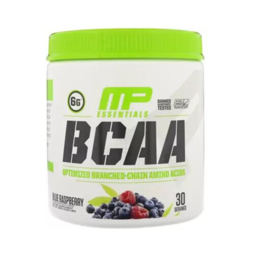 Musclepharm Essential Bcaa Powder, Mid Workout Drink, 30 Servings-258 Grams - BLUE RASPBERRY