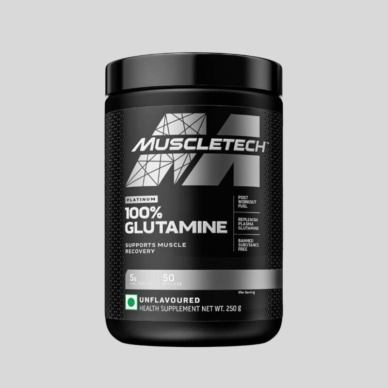 Muscletech Essential Series Platinum 100% Glutamine, Post Workout Muscle Recovery- 300g