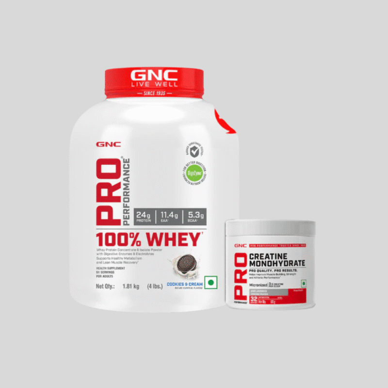 Gnc Pro Performance 100% Whey Protein Powder-1.81Kg with free GNC creatine monohydrate -100gm