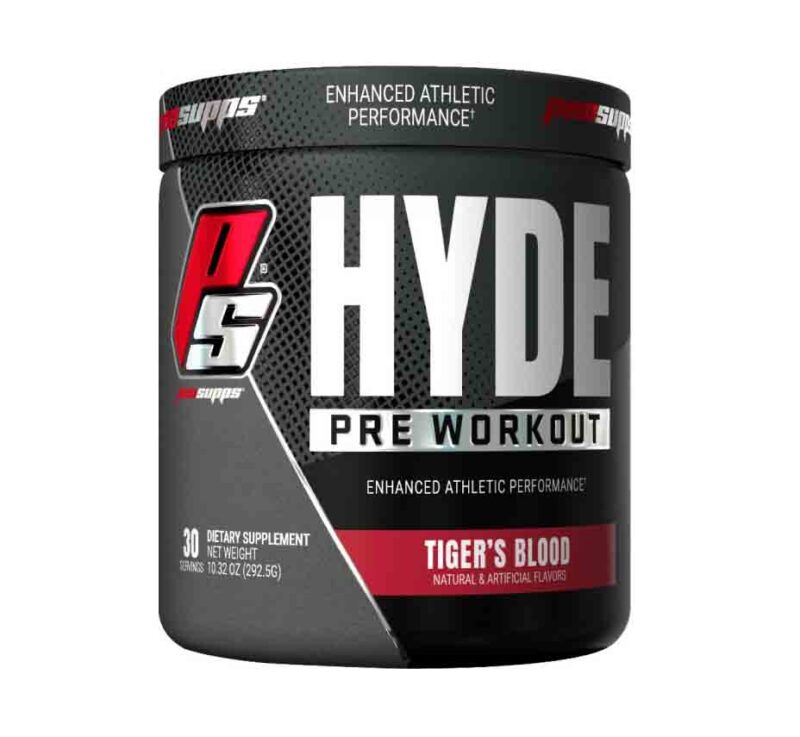 Pro Supps Hyde Pre-workout Drink, Enhanced Athletic Performance- 30 Servings - TIGER'S BLOOD