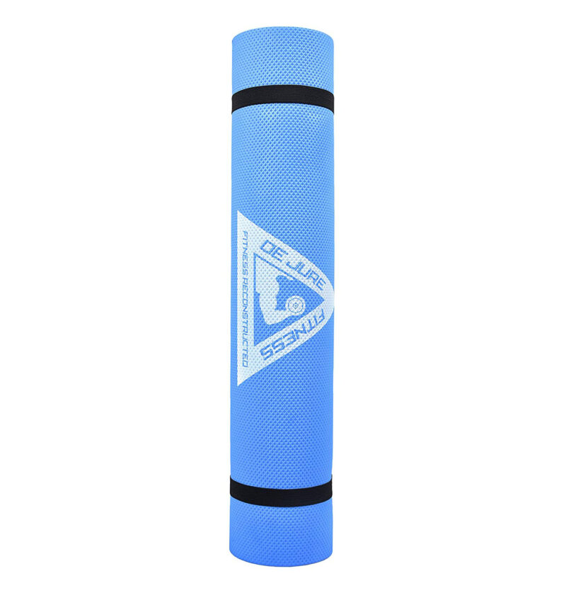 De Jure Fitness 100% Eva Light Weight Blue Colour Yoga Mat, Better Comfort In Yoga Workout