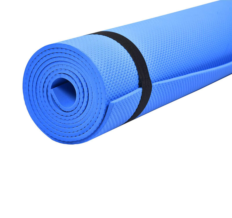 De Jure Fitness 100% Eva Light Weight Blue Colour Yoga Mat, Better Comfort In Yoga Workout