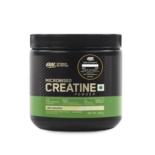 Optimum Nutrition (ON) Micronized Creatine Powder - 250 Gram, 83 Serves, 3g of 100% Creatine Monohydrate Per Serving, Enhanced athletic Performance