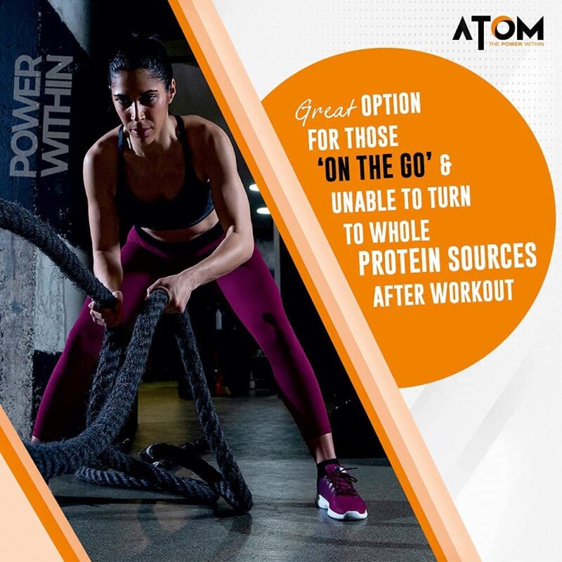 Asitis Atom Whey Protein Powder, Best Post Workout Contains 27 Grams Protein