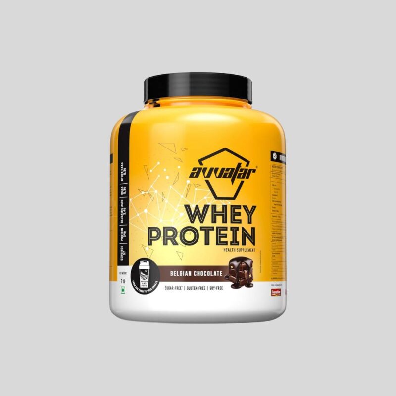 Avvatar Whey Protein, Made with 100% Fresh Cow's Milk, 2 KG, 57 Servings