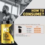 MuscleBlaze BCAA Gold 8:1:1, Branch Chain Amino Acids Supplements, 30 Servings, 450 G, Green Apple Flavour