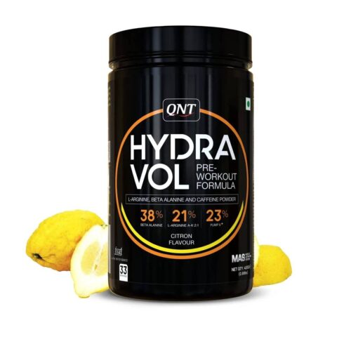 QNT Hydravol | Pre-Workout Supplement | Energy Booster | Contains Caffeine for Enhanced Focus | 400g | 33 Servings - FRUIT PUNCH