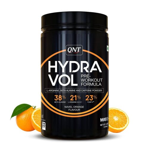 QNT Hydravol | Pre-Workout Supplement | Energy Booster | Contains Caffeine for Enhanced Focus | 400g | 33 Servings - FRUIT PUNCH