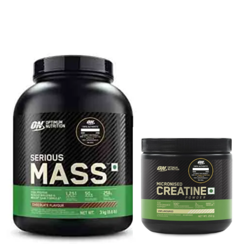 ON (Optimum Nutrition) Serious Mass Gainer + Optimum Nutrition (ON) Micronized Creatine Powder