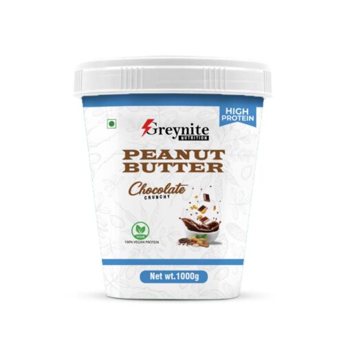 Greynite Nutrition High Protein Natural Peanut Butter, Zero Cholesterol, 1000 Grams