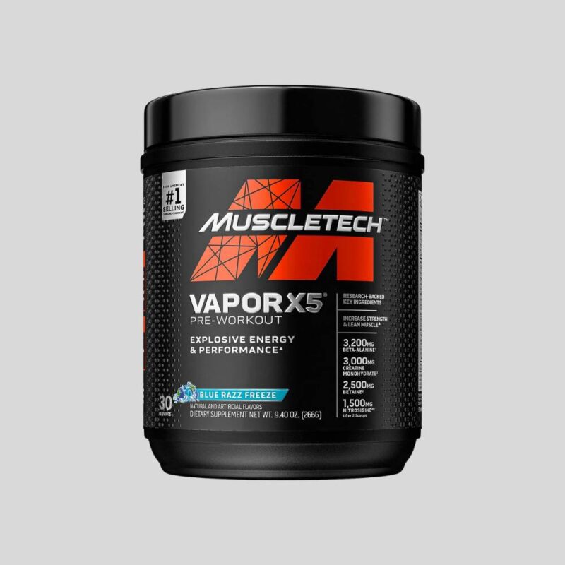 MuscleTech Vapor X5 Pre-workout drink, 270 Grams