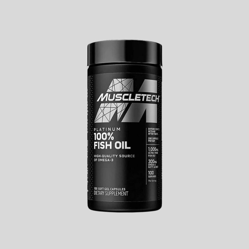 Muscle-Tech Essential Series Platinum Fish Oil, Healthy Joint, And Skin- 100 Capsules