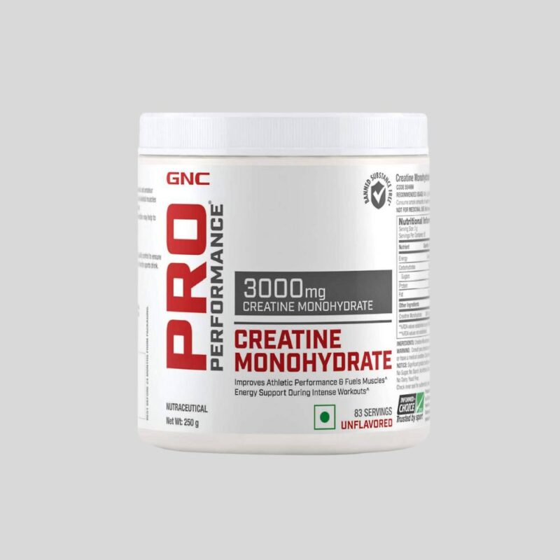 GNC Pro Performance Creatine Monohydrate 3000 Mg Supplement - 250 Grams