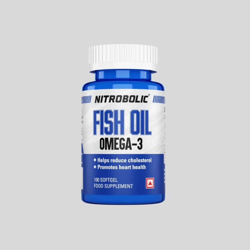 Nitrobolic Supplements Fish Oil 1000 mg (EPA 400 MG, DHA 300 MG)- 100 Capsules