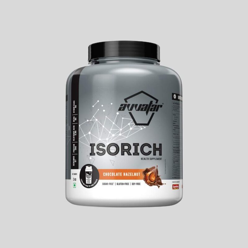 Avvatar Isorich Whey Protein |Isolate Protein| Pack of 2kg|