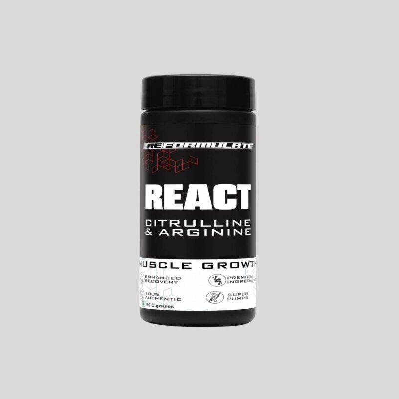 REFORMULATE React Citrulline & Arginine 90 capsules Pack 1 REFORMULATE React Citrulline & Arginine 90 capsules Pack
