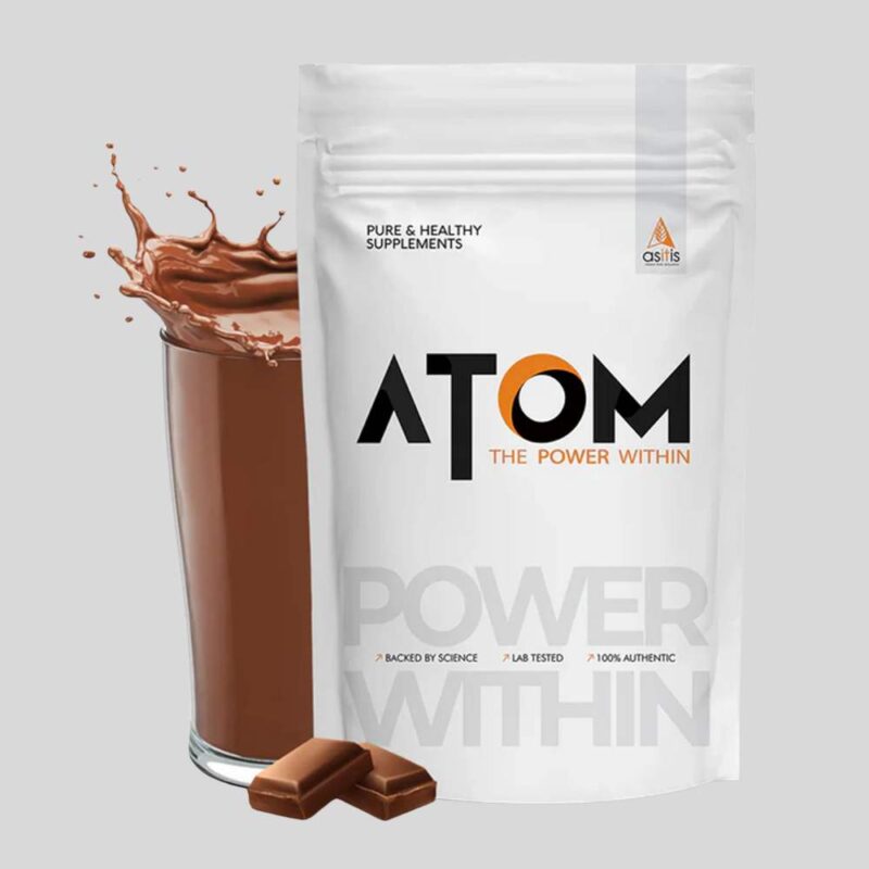ASITIS Nutrition Atom Whey Protein, Double Rich Chocolate- 2KG