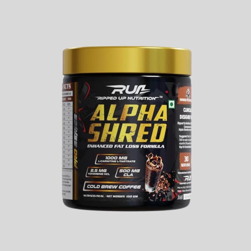 Ripped Up Nutrition Alpha Shred Fat Burner ,Enhanced Fat Loss Formula,150g