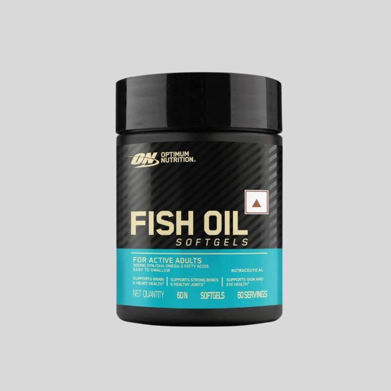 Optimum Nutrition ON Fish Oil Softgels 60 capsules, 300mg EPA/DHA,Omega 3 Fatty Acids