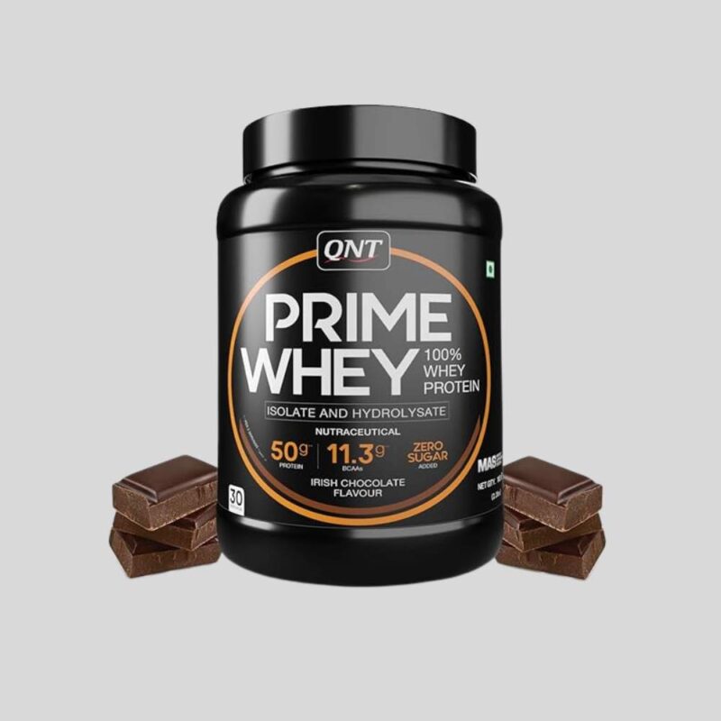 QNT Prime Whey Protein | 25g protein| Whey Isolate, Concentrate & Hydrolysate Blent| pack of 1kg