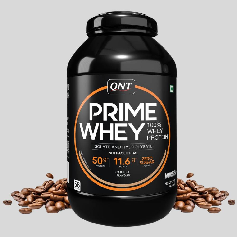 QNT Prime Whey Protein Powder| Triple Blend of Whey Isolate, Concentrate & Hydroslate| Pack of 2kg 1 QNT Prime Whey Protein Powder| Triple Blend of Whey Isolate, Concentrate & Hydroslate| Pack of 2kg