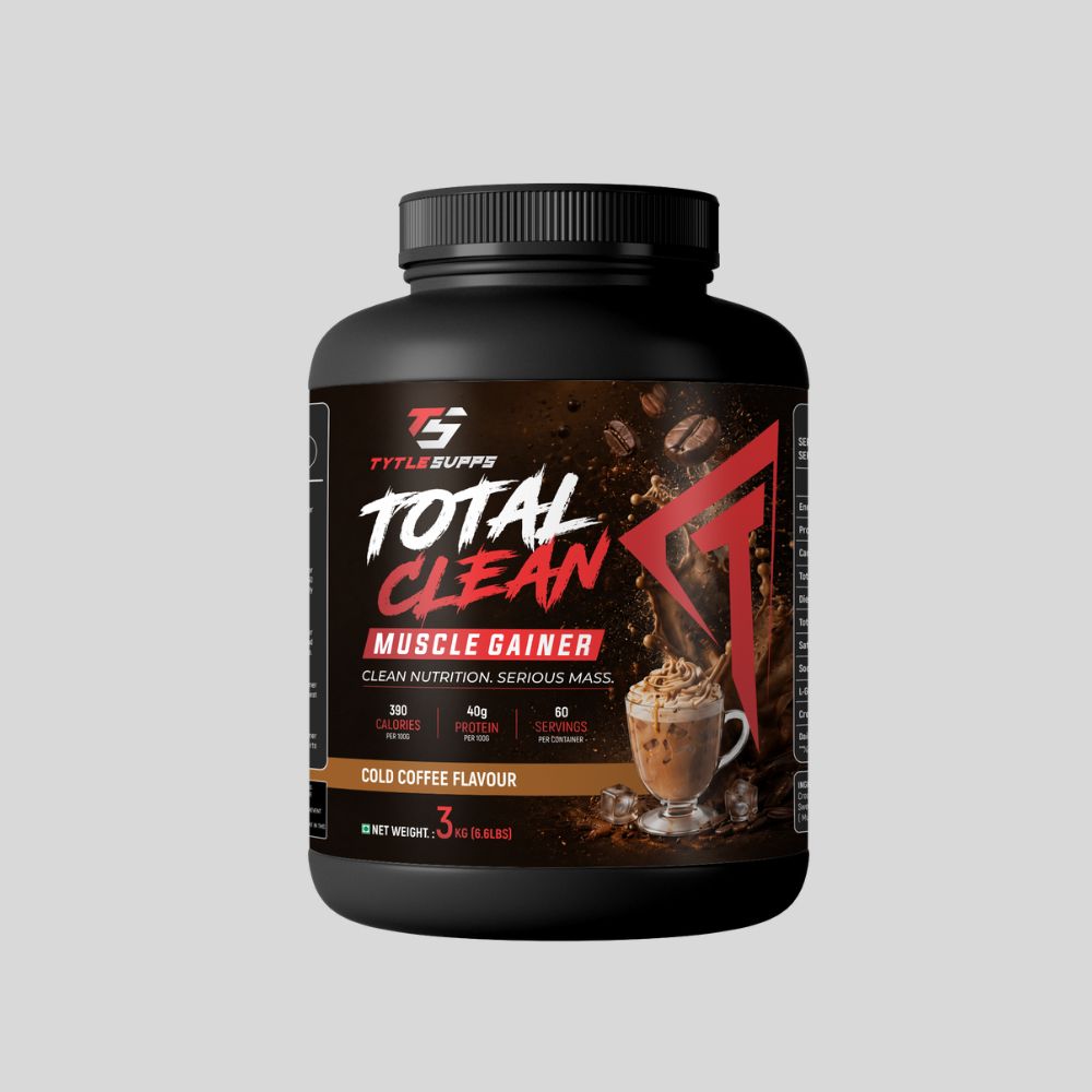 Tytle Supps Total Clean XXL Muscle Mass Gainer | 20g Protein | 3g Creatine | 60 Servings